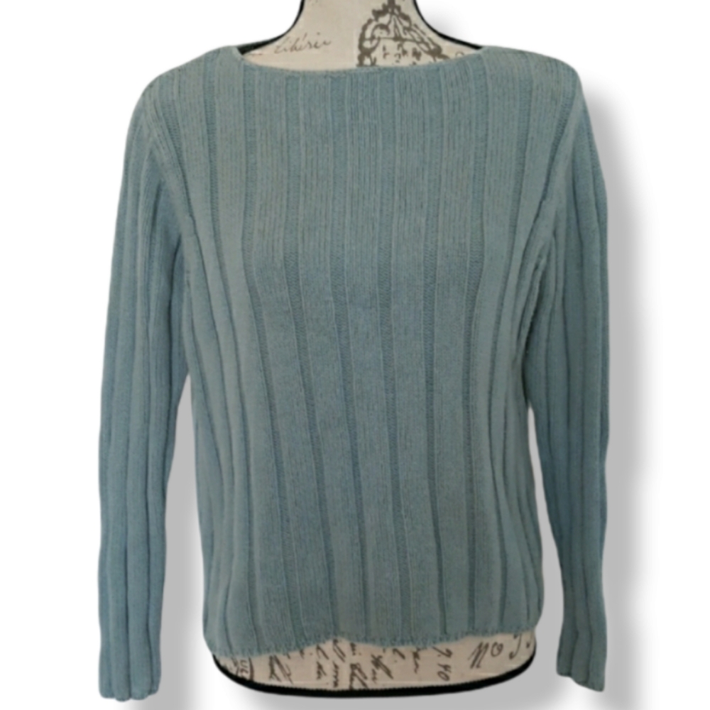 Eddie Bauer Light Aqua Blue XS Sweater
